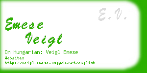 emese veigl business card